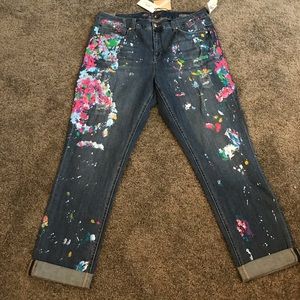 NWT - Melissa McCarthy Spattered Paint Jeans